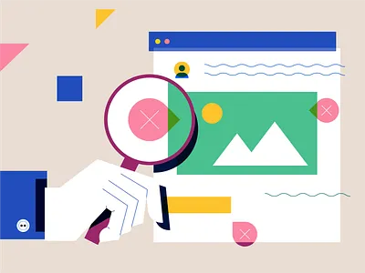 Phishing indicators flat flat illustration phishing red flags