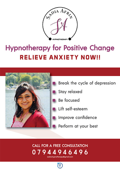 Flyer flyer design hypnotherapy