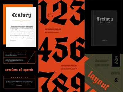 Layout Guist Typeface 80s blackletter bold bold font design font font design gothic landscape layout layout design layoutdesign typeface vintage