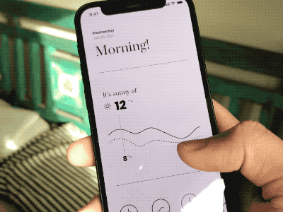 Widgets done right! android animation app clean design ios minimal simple ui ux