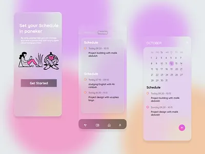 Schedule appS activity app app design application apps blue carelectric clean clean ui concept design illustration minimal mobile mobile app mobile ui modern ui ux vector
