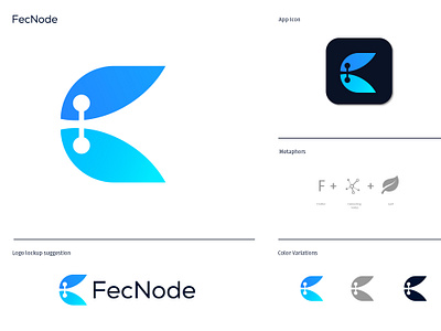 FecNode logo and Icon Design adobe illstrator branding clean cloud app cloud hosting cloud hosting logo cloud logo coding logo design icon illustration leaf logo lettering logo logo design logodesign logos logotype typography vector