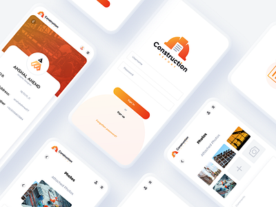 Construction Report - Design for Mobile App ahmed anshal anshal ahmed app app design app ui app ui design app ui kit app ui ux app uiux apple application dribbble dribble ui ui ux ui design uidesign uiux userinterface