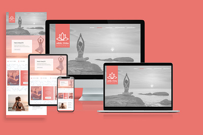 Ariel Yoga Mykonos Web Design design graphic design graphicdesign illustration illustrator logo minimal mykonos photoshop typography web web design webdesign webdevelopment yoga