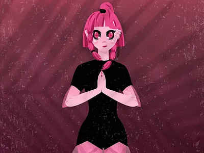 Dribbblina Girl digitalart dribbble face girl girl character girl illustration graphicdesign illustraion