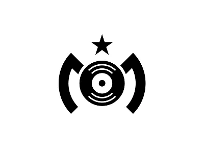 Mistar Records brand designer graphic designer letter logo letter m logo designer logo for sale logo maker logoground music music records star stock logos typographic logo