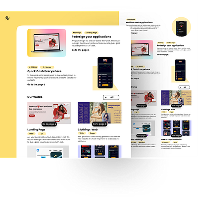 Portfolio Concept ❤🚀 blog blogdesign portfolio portfolio page portfolio site uidesign uiux uiuxdesign web webapp webdesign yellow