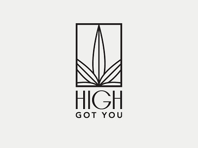 High Got You art deco brand cannabis cannabis branding cannabis logo cbd cbd logo classy geometric graphic design hemp hemp leaf high end logo logo logo design pot leaf vector