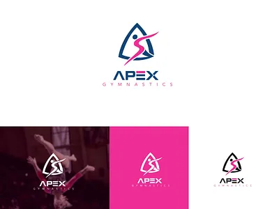 Apex Gymnastics Club Logo Concept 3d art art branding business creative design graphic graphic design icon illustration logo minimalist monogram professional logo type typography ui unique vectors
