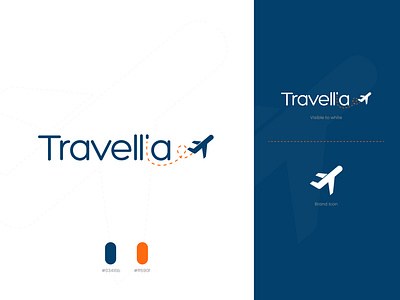 Travel Agency logo agency service app logo brand identity flat 2d geometric flight flights holiday vacations logo logo design minimal monogram paper plane airplane tourism travel agency vector icon mark symbol