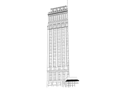 home apartment architecture branding building design graphic graphic design home illustration illustrator line drawing new york city nyc procreate skyscraper