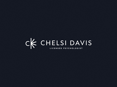 Chelsi Davis | Brand Identity bold brand branding c d design health logo logo design mental mental health minimal psychologist psychology simple therapist therapy vintage wellness