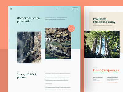 BJESO - Landing page environmental geology hero hero section homepage interface landing landing page layout minimal protection ui ui design uidesign ux ux design web webdesig website