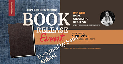 BOOK RELEASE EVEN book cover book front page bookcard bookcard branding cards designs graphicdesign