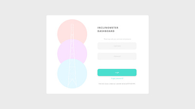 Tower Control Login Page design illustration ui ux web website xd