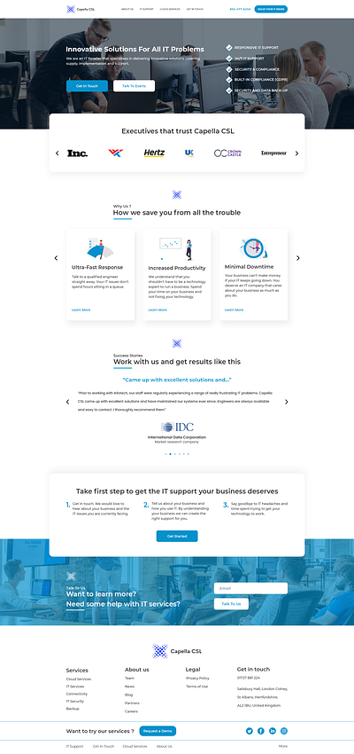 capella: it support comapny consulting design support web