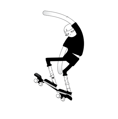 skateboarder5 design illustration illustrator logo minimal skateboard skateboarding vector web