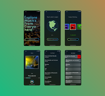 Regional music discover app