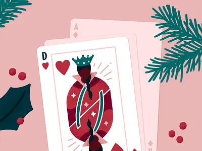 Advent Calendar - Illustration Day 17 cards christmas illustration playing card