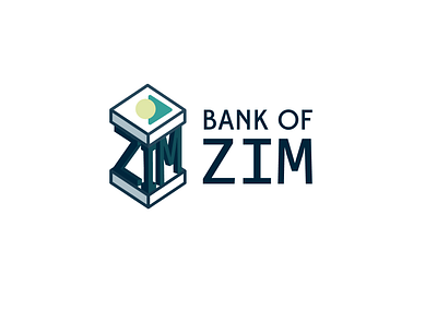 Bank of Zim logo design ui ux