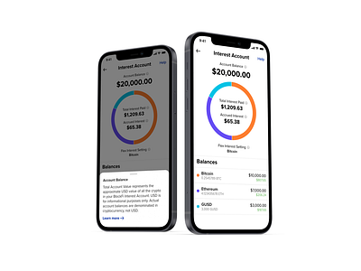 BlockFi Interest Account android app bitcoin clean design ethereum fintech fintech app ios iphone mobile ui