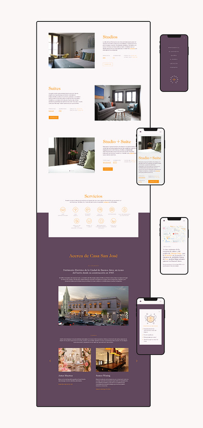 Casa San José - Hotel Website hotel hotel branding hotel website web webdesign website website design