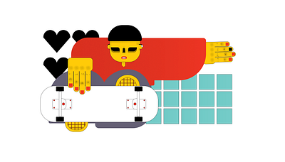 sk8 alien design illustration illustrator logo minimal skateboard skateboarding vector web