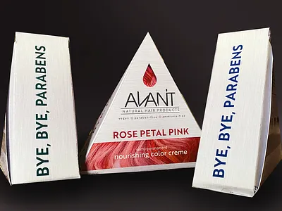 Avant Hair Dye Boxes cosmetics hair dye hair product package design product design