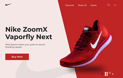 Nike Hero Section icchatva nike nike shoes nike ui shoes store
