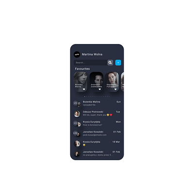 Chat App UI concept chat app chat ui dark mode icchatva