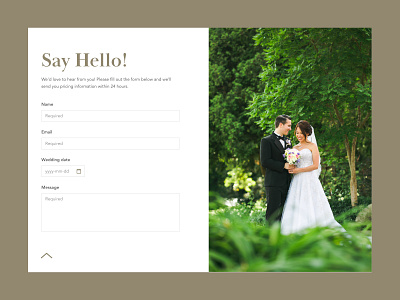 Daily UI 028 – Contact Form 028 contact form daily ui daily ui challenge dailyui wedding photography