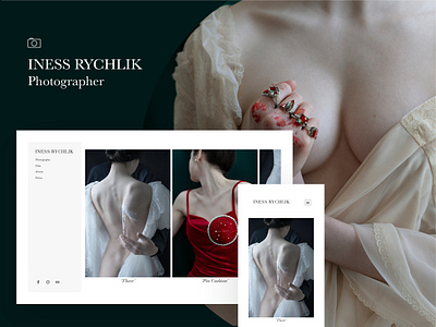 Fabrik x Iness Rychlik eroticism feminism photograph photographer photography portrait template website website builder woman portrait