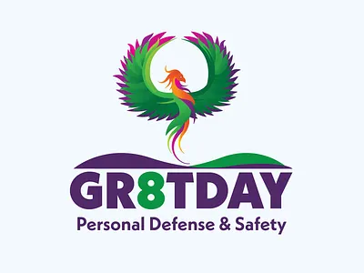 Gr8tDay Logo day defense great logo mountains personal phoenix safety