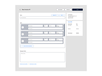 Invoice Form 2 dailyui ux