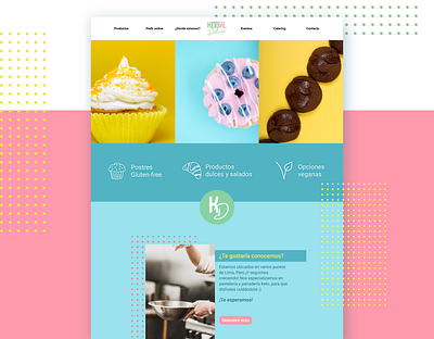 Ketotal bakery design figma food icon logo ui ui design website