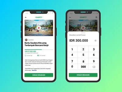 Charity App Page UI Design app design ui ux