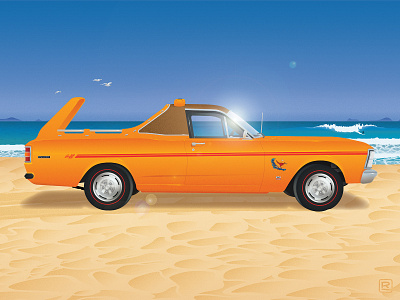 Ford XW SurferRoo australia automotive beach car ford ford falcon surf