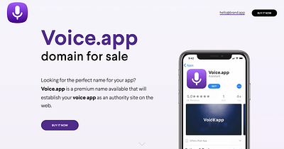 Voice.app - Domain for Sale voice voice assistant