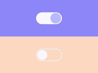 On/Off Switch app button cute dailyui dailyuichallenge design illustration illustrator minimal mobile off on on off switch slider switcher ui web