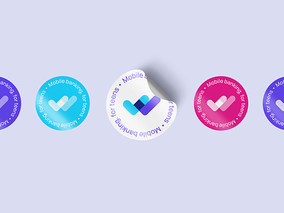 Wingo Stickers brand brand design branding hoffman identity design mobile banking stickers