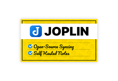 Joplin: Note Taking design open source thumbnail typography vector web youtube