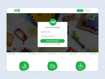 Grocery Web App aapkidokan customer app graphic design grocery app homepage uiux web app