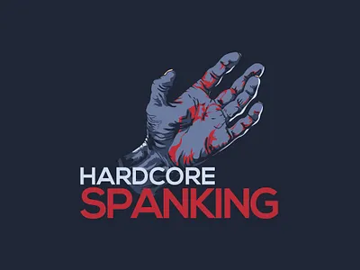 hardcore spanking design graphic design illustration logo