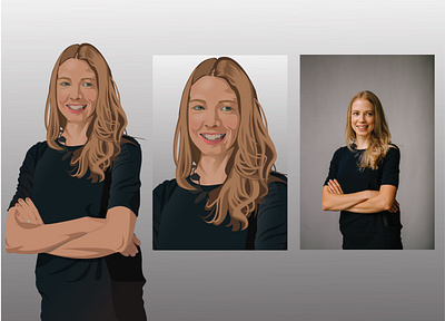 vectorize or cartoonize blonde girl beautiful blond blonde cartoon character cute face female girl hair happy illustration isolated people person pretty smiling vector woman young