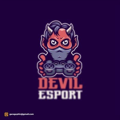 devil esport branding character characterdesign esport icon illustration illustrator logodesigners mascot vector