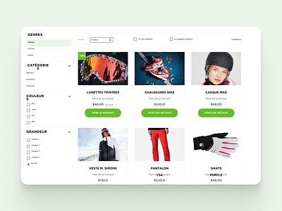 Ski Saint Bruno // eShop design ecommerce ecommerce design eshop figma hoffman ui ui ux ui design web