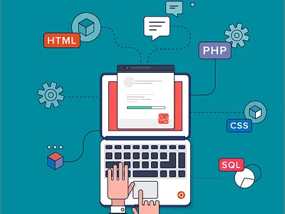 Uh Oh _/(**)_/- Graphic Designer Is Still Neatly Arranging Code branding css 3 design dilemma graphic design graphic design logo graphic designer illustration nft php script stellar interactive typography vector vector artworks website
