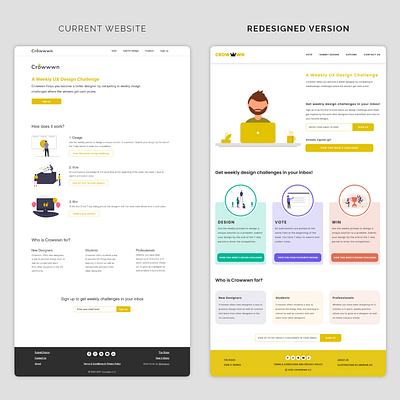 Crowwwn Website Redesigned. adobe xd card design crowwwn website redesign design redesign redesign concept redesigned ui uiux uiux designer uiuxdesign uiuxdesigner ux web design website concept website design websites xd