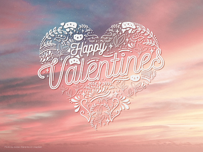 Happy Valentine's dribbbleweeklywarmup grain texture grainy illustration valentines valentinescard valentinesday vector art