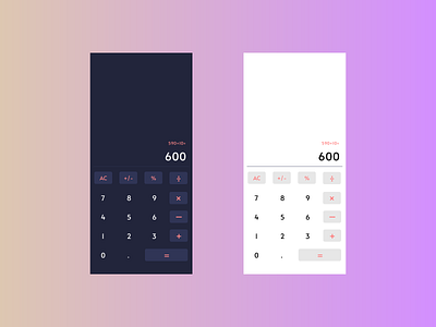 Daily UI challenge #4 Calculator adobe illustrator adobe xd daily 100 challenge daily ui ui